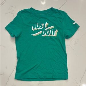 Nike Teal Kids Short-Sleeve 'Just Do It' Tee